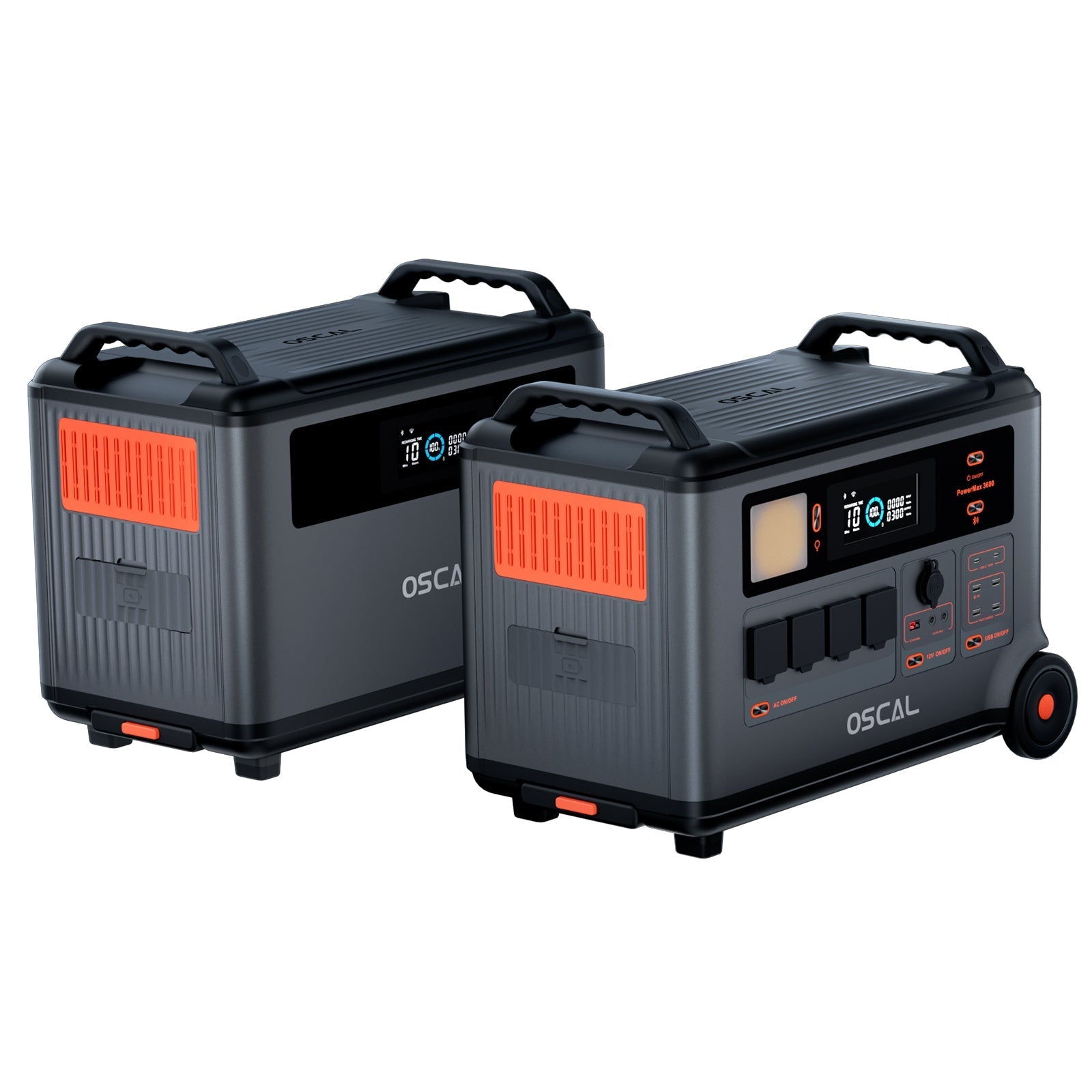 OSCAL BP3600 3600Wh additional battery exclusive for PowerMax3600 & PowerMax6000 no connection cables required Expandable to 57.6kWh