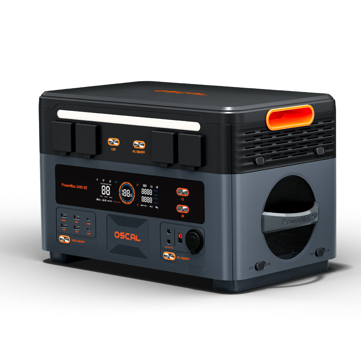 OSCAL PowerMax 2400 SE Portable Power Station 2016Wh 2400W (4800W Peak)
