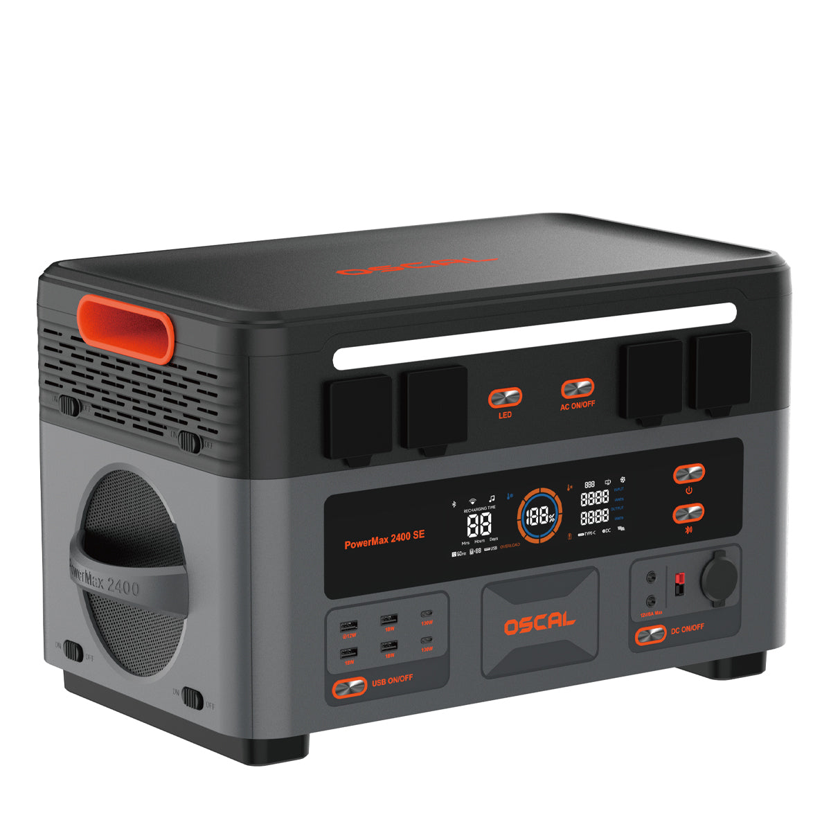 OSCAL PowerMax 2400 SE Portable Power Station 2016Wh 2400W (4800W Peak)