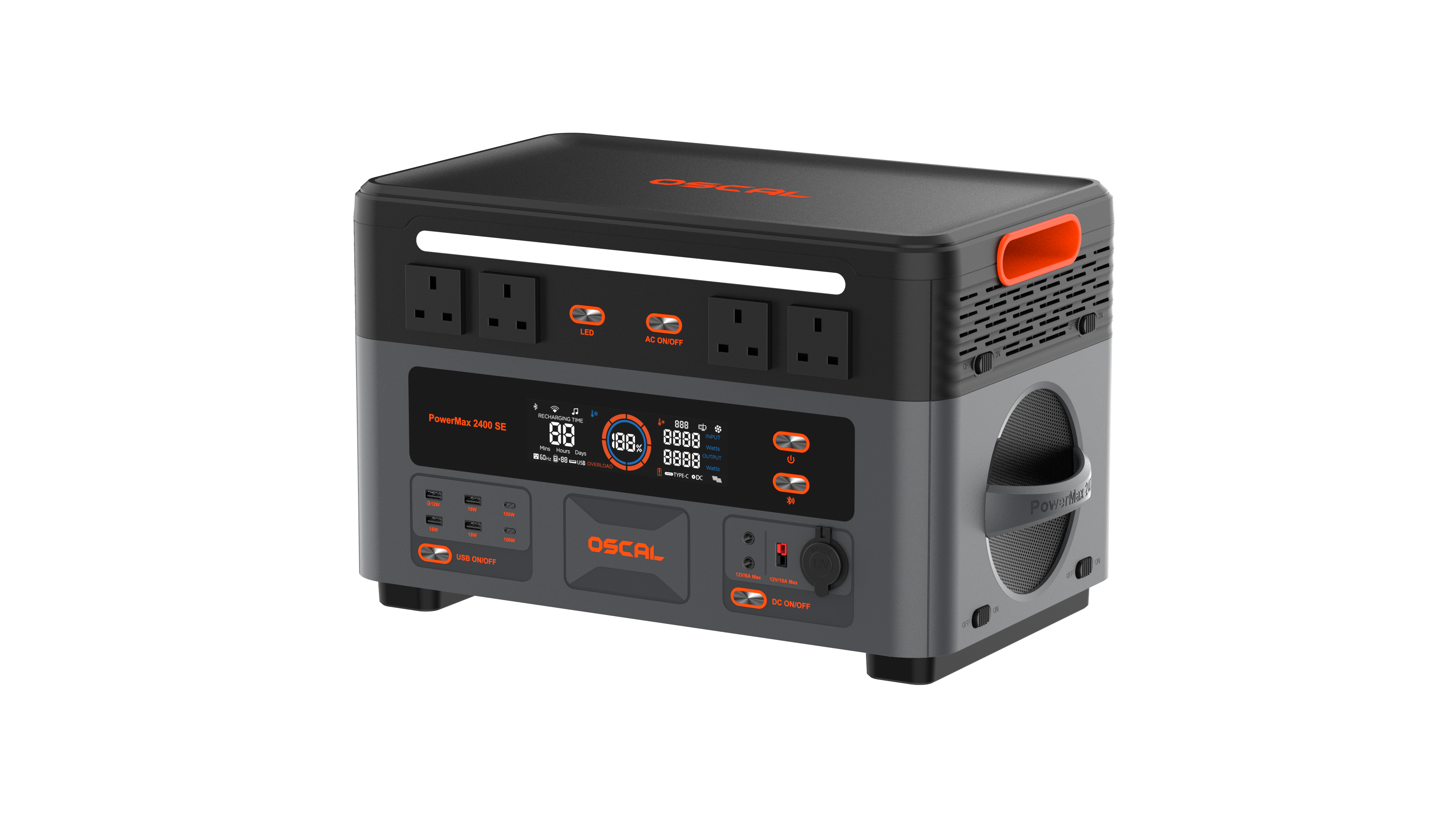 OSCAL PowerMax 2400 SE Portable Power Station 2016Wh 2400W (4800W Peak)