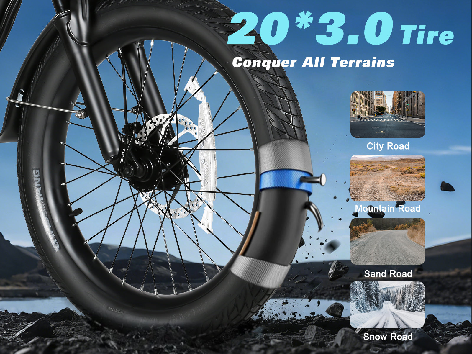 Samebike CY20 Pro Portable Commuter Electric Bike
