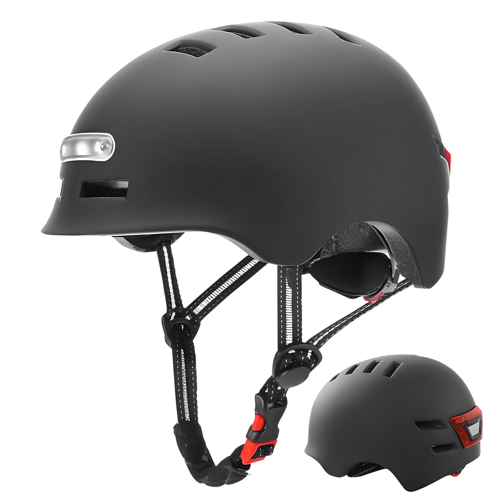 Helmet with warning lights