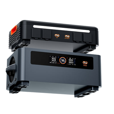 OSCAL BP2400 Pro 2 kWh Add-on Battery — Exclusive to PM2400Pro; No Connection Cables Required.