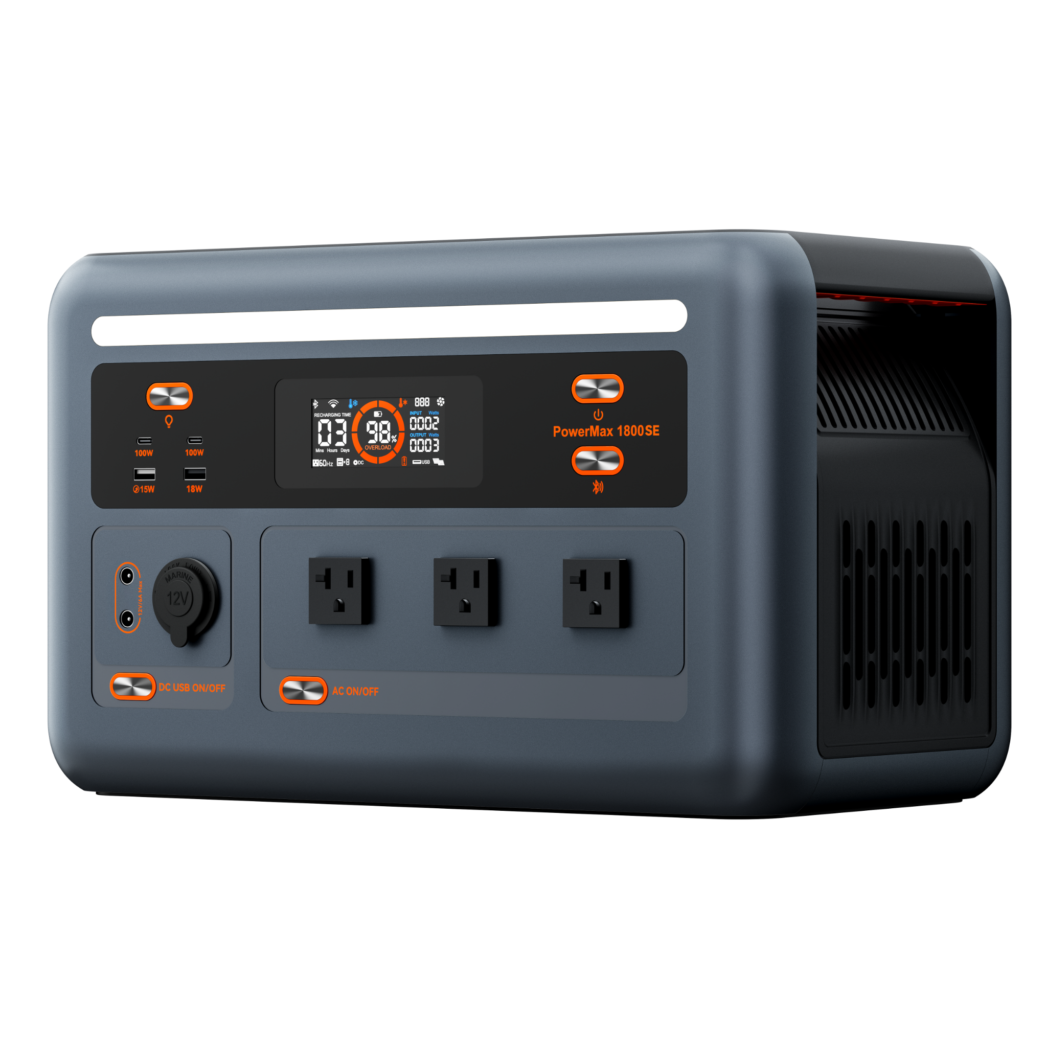 OSCAL PowerMax 1800 SE Portable Power Station 1024Wh 1800W AC (3600W Surge)/100W USB-C Output
