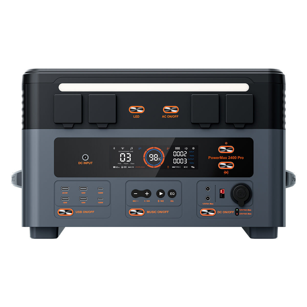OSCAL PowerMax 2400 Pro Portable Power Station 2016 Wh 2400W(4800W Peak)