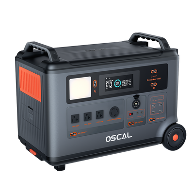 OSCAL PowerMax 6000 Portable Power Station 6000W(Surge 7200W) 3600Wh