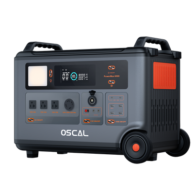 OSCAL PowerMax 6000 Portable Power Station 6000W(Surge 7200W) 3600Wh