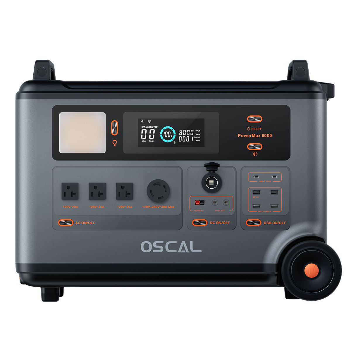 OSCAL PowerMax 6000 Portable Power Station 6000W(Surge 7200W) 3600Wh